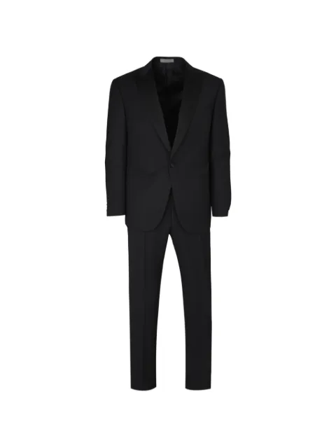 Corneliani peak-lapel single-breasted suit Black 2772102718081
