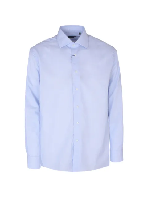 Corneliani spread-collar button-up shirt Blue 27P1002711409