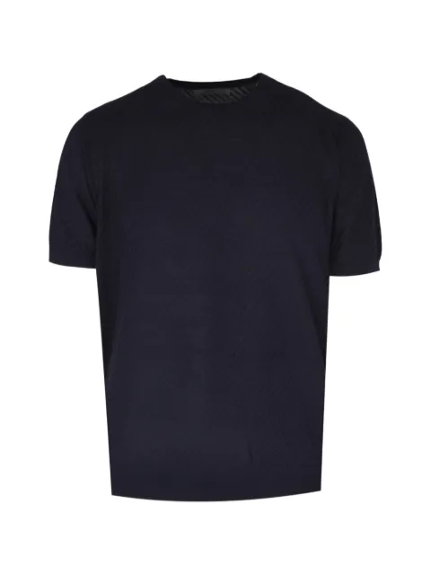 Corneliani ribbed-knit T-shirt Blue 27M5182725144