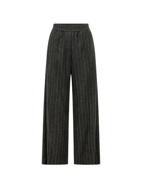 Brunello Cucinelli pinstripe wide-leg trousers Grey MG576P9354C520