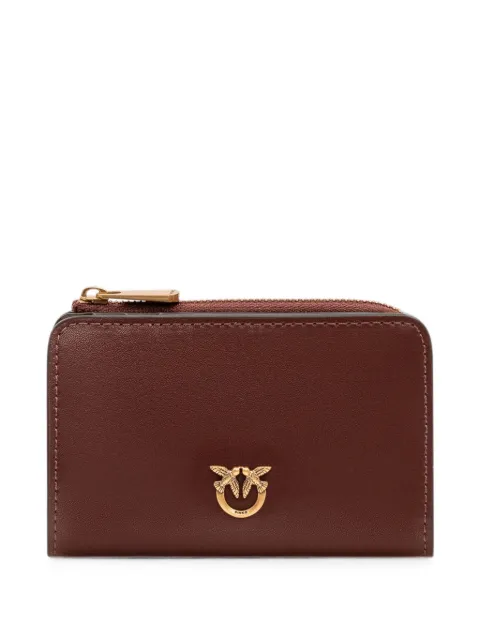 PINKO Love Birds leather wallet Brown 106206A0F1