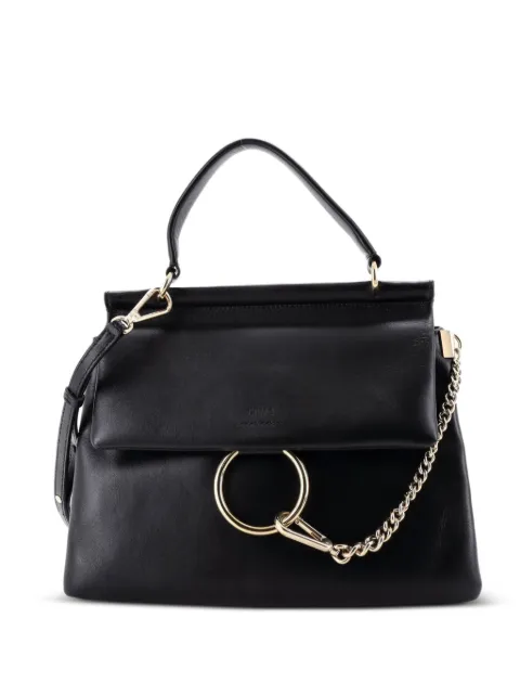 Chloé Pre-Owned Faye Top Handle Bag Leather Small satchel Black YPEPGHZRRAERX83O