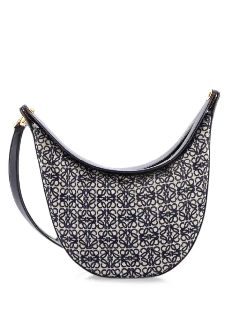 Loewe Pre-Owned Luna Anagram Jacquard hobo bag Blue JHBQ2YTN8R7JZVBJ