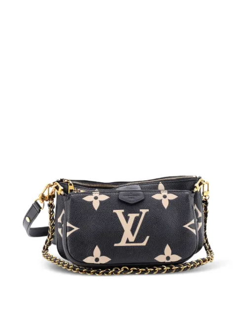 Louis Vuitton Pre-Owned Multi Pochette Accessoires Bicolor Monogram Empreinte Giant crossbody bag Black J2YFROMCY95Q9FPE