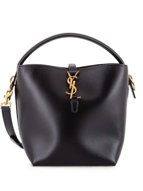 Saint Laurent Pre-Owned Le 37 Leather Mini bucket bag Black HO8J0X2Q324TK3YK
