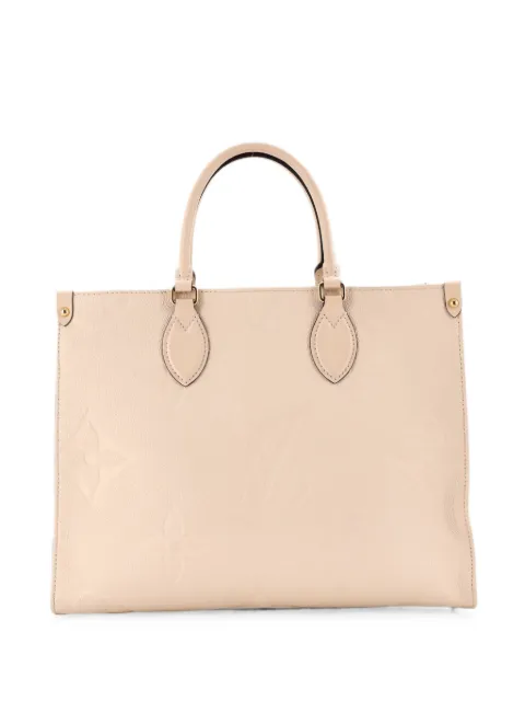 Louis Vuitton Pre-Owned OnTheGo Monogram Empreinte Giant MM tote bag Neutrals HE5CHP7YBA0BEJLK