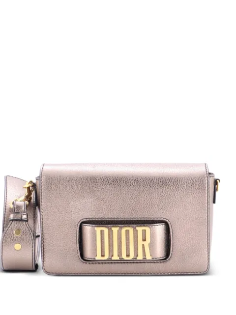Christian Dior Pre-Owned Dio(r)evolution Flap Bag Leather Medium shoulder bag Brown 5IQPTFODZMHT1CYC