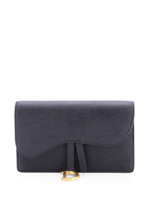Christian Dior Pre-Owned Saddle Rectangular Leather belt bag Black Z11PYPLMAPWPRRLH