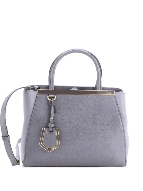 Fendi Pre-Owned 2Jours Bag Leather Petite satchel Grey YUDIZ8GTWPGI4DL7