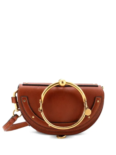 Chloé Pre-Owned Nile Leather Mini crossbody bag Brown VAHXFQO3N49JFNMO