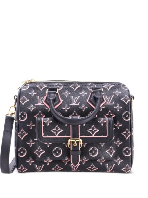 Louis Vuitton Pre-Owned Speedy Bandouliere Bag Fall for You Monogram Canvas 25 satchel Black 5B505CUHU0R5VRHF