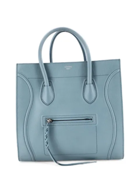 Celine Pre-Owned Phantom Bag Grainy Leather Medium tote bag Blue 4BVERCL7WX4AA33L