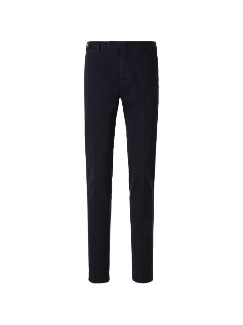 PT Torino logo-plaque slim-fit trousers Blue CO0VT01Z00CL1NK31