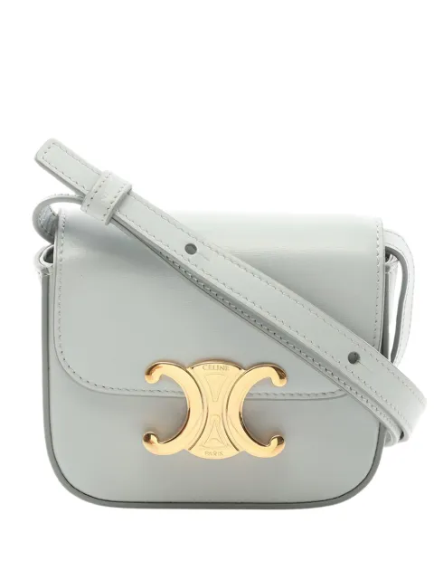 Celine Pre-Owned 2021-2026 Mini Calfskin Claude crossbody bag Blue RDZ648IRB4VXMWIY