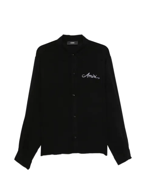 AMIRI MA Quad Checkerboard long-sleeve shirt Black AM326SH003