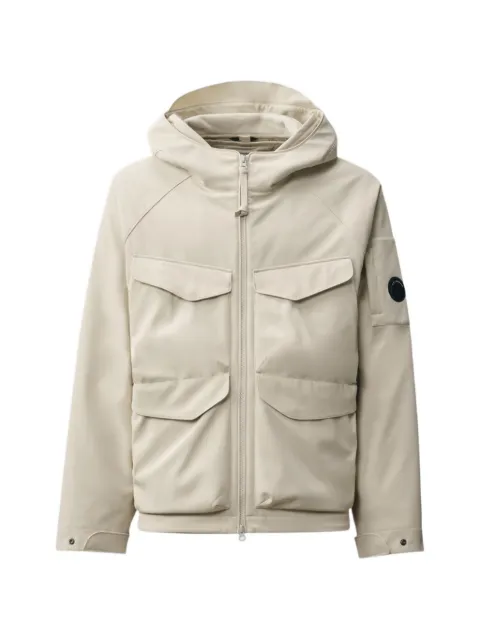 C.P. Company zip-fastening hooded jacket Neutrals 21CMOW004A006097A888