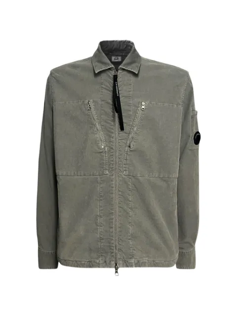 C.P. Company Lens-detail zip-up jacket Green 21CMOS149A006410O936