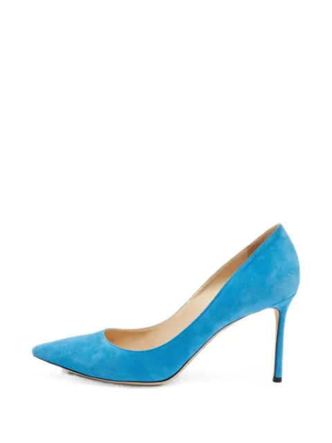 Jimmy Choo Pre-Owned Abel suede heeled pumps Blue 1366977