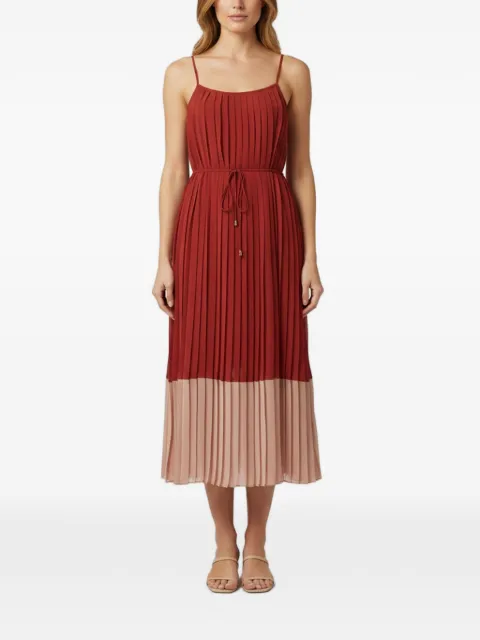 ZIMMERMANN color-block pleated midi dress Red 1372312