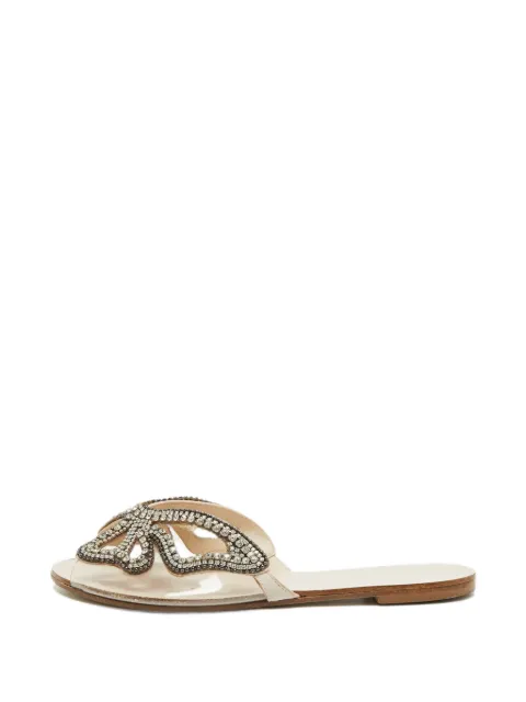 Sophia Webster Bibi Butterfly crystal sandals White 1374748