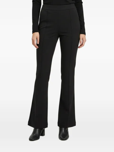 Fendi Pre-Owned logo band flared trousers Black 1376395