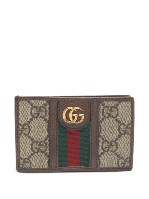 Gucci Pre-Owned Ophidia GG Supreme card holder Neutrals 1373977