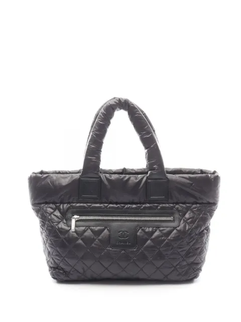 CHANEL Pre-Owned 2019 Medium Quilted Nylon Reversible Coco Cocoon tote bag Black EXTMOWH12KFN2ICY