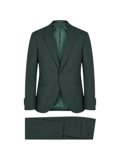 RAMON SANJURJO peak-lapels single-breasted suit Green RS8169817826