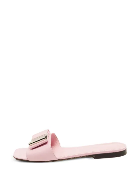 Ferragamo Pre-Owned Lyana bow-detail flat sandals Pink 1367017