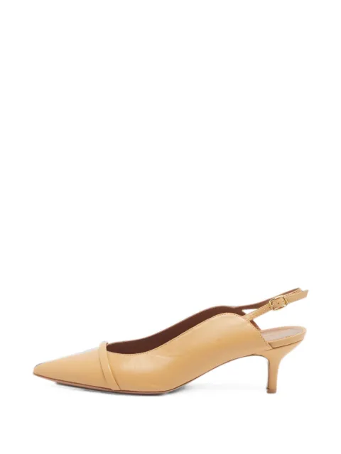 Malone Souliers Marion leather heeled pumps Brown 1373588