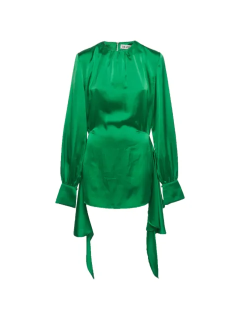 The Attico long-sleeve mini dress Green 1375360