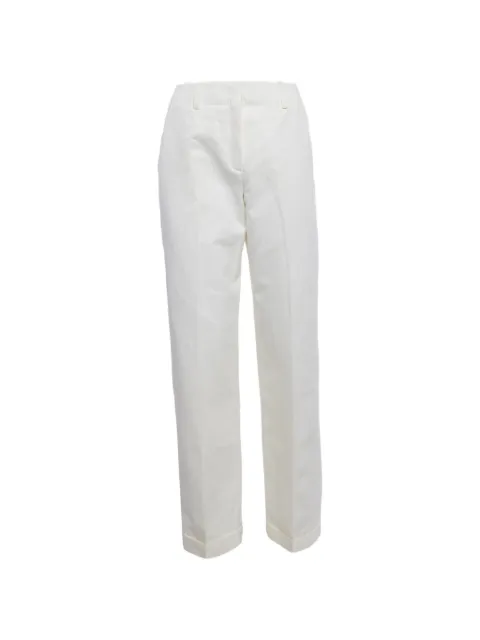 Hermès Pre-Owned gabardine tailored trousers Neutrals 1257234