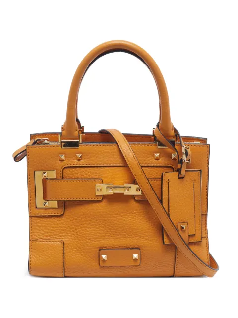 Valentino Garavani Pre-Owned My Rockstud leather tote bag Yellow 1341257