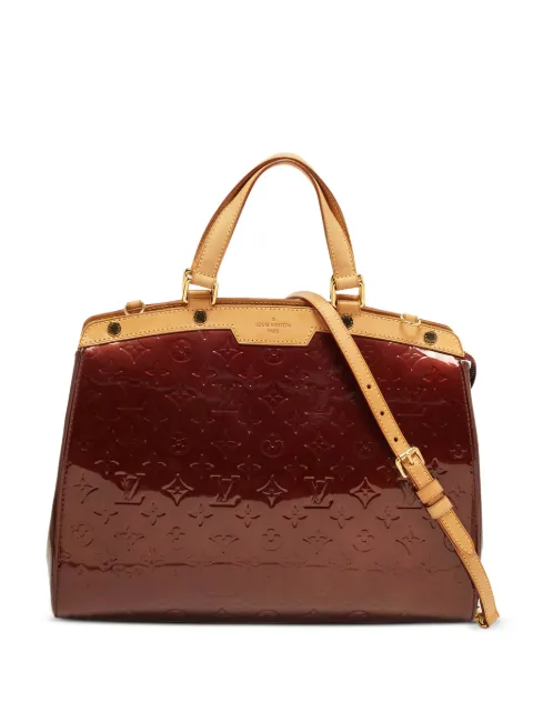 Louis Vuitton Pre-Owned 2010 GM Brea Monogram Vernis tote bag Red 1371374