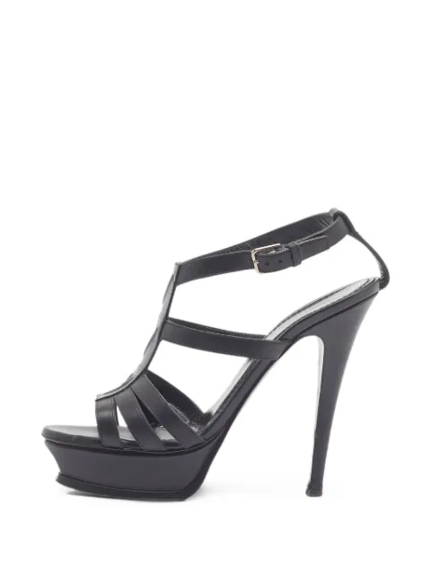 Saint Laurent Pre-Owned Tribute platform sandals Black 1374078