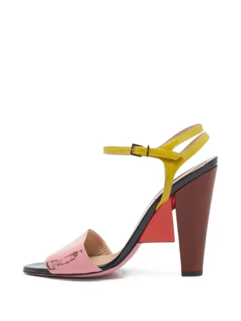 Fendi Pre-Owned ankle-strap patent leather sandals Pink 1370311