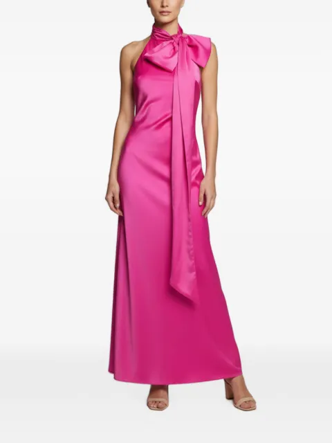 MISHA Evianna bow-detail gown Pink 1367423
