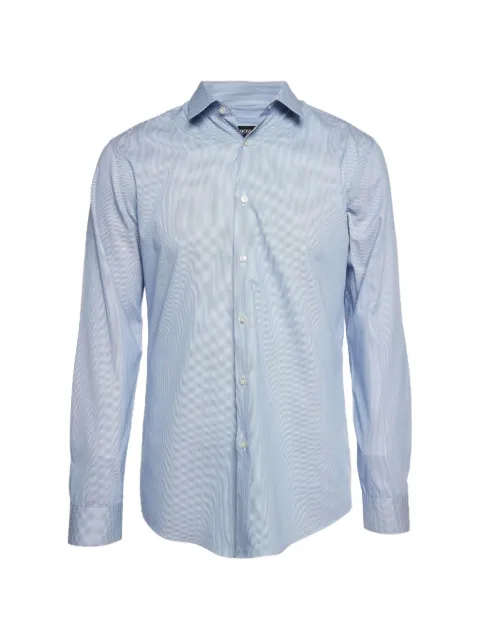 BOSS Isko cotton shirt Blue 1374004