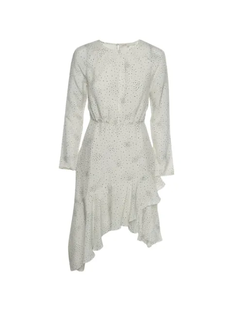 Maje star-print asymmetric dress White 1370110