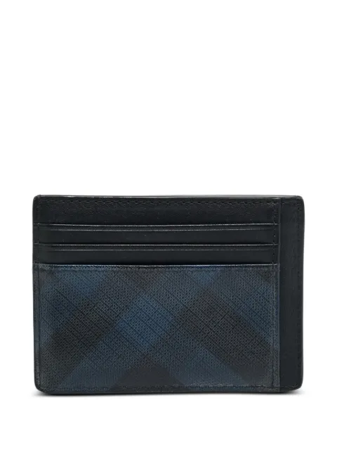 Burberry Pre-Owned checked card holder Black 1375363