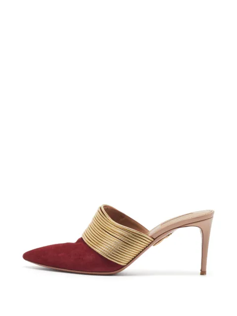 Aquazzura Rendez Vous leather mules Red 1357963