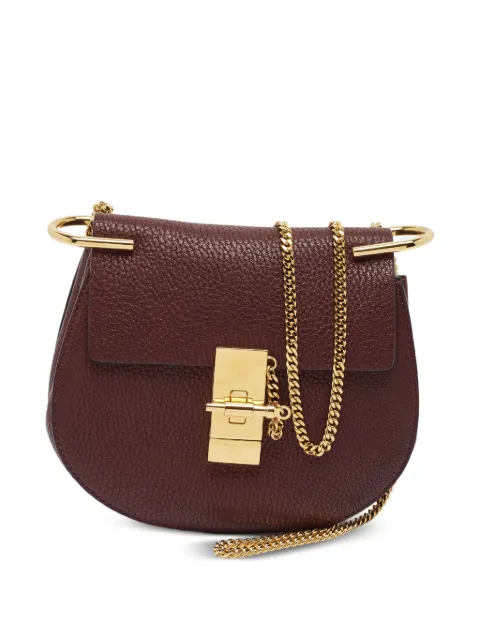 Chloé Pre-Owned small Drew leather rcossbody bag Red 1376350