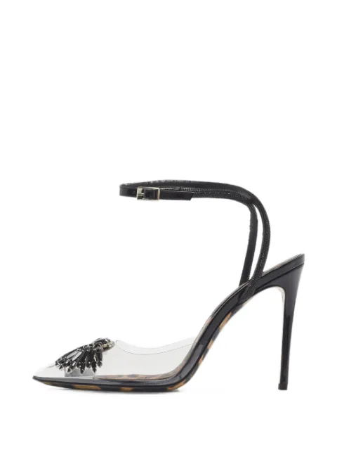 Philipp Plein crystal-embellished heeled pumps White 1367375