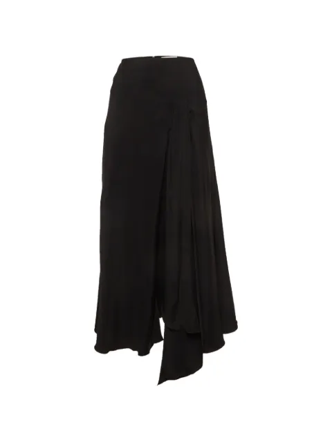 Victoria Beckham draped asymmetric midi skirt Black 1376992