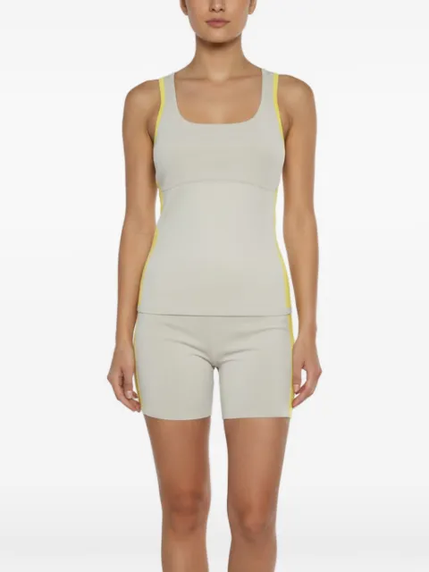 Hermès Pre-Owned striped technical-knit yoga set Grey 1367528