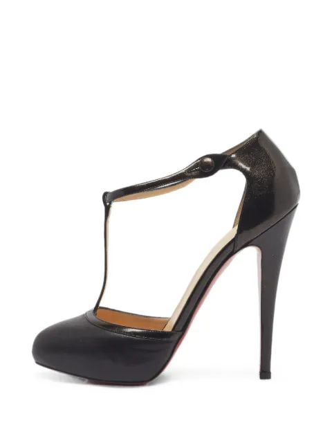Christian Louboutin Pre-Owned T-bar platform pumps Black 1370113