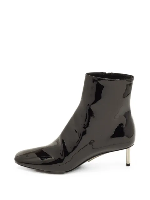 Off-White Pre-Owned Allen leather ankle boots Black 1371977