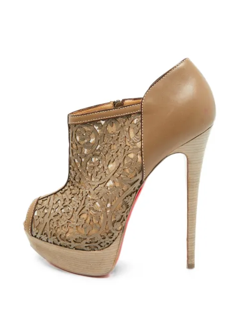 Christian Louboutin Pre-Owned Pampas laser-cut pumps Grey 1374726
