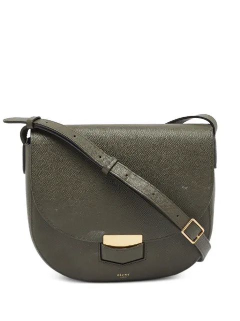 Celine Pre-Owned 2017 Trotteur shoulder bag Green 1367521