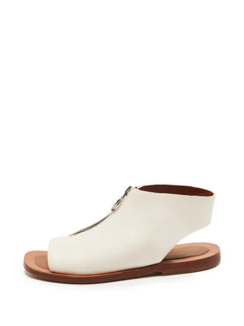 Celine Pre-Owned zip-detail sandals White 1367365